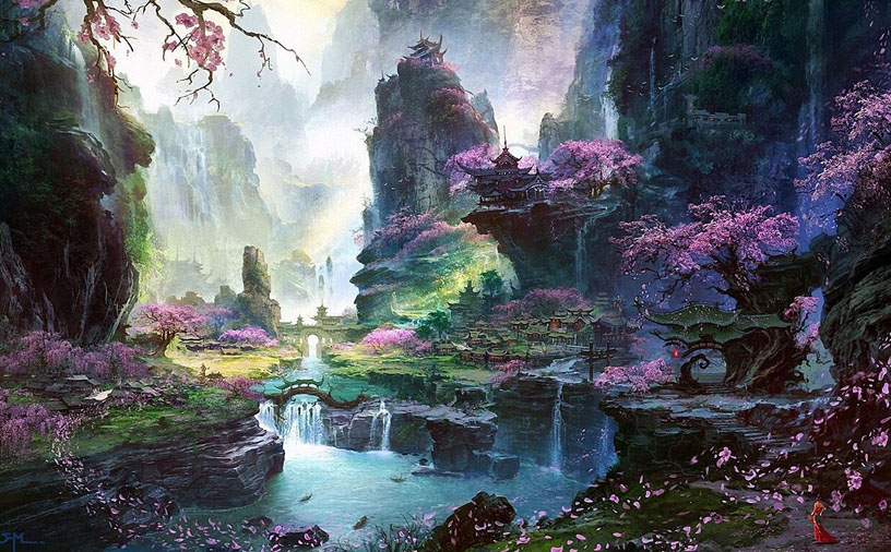 西园明月照笙歌，烟染春江笺上殇(图1)