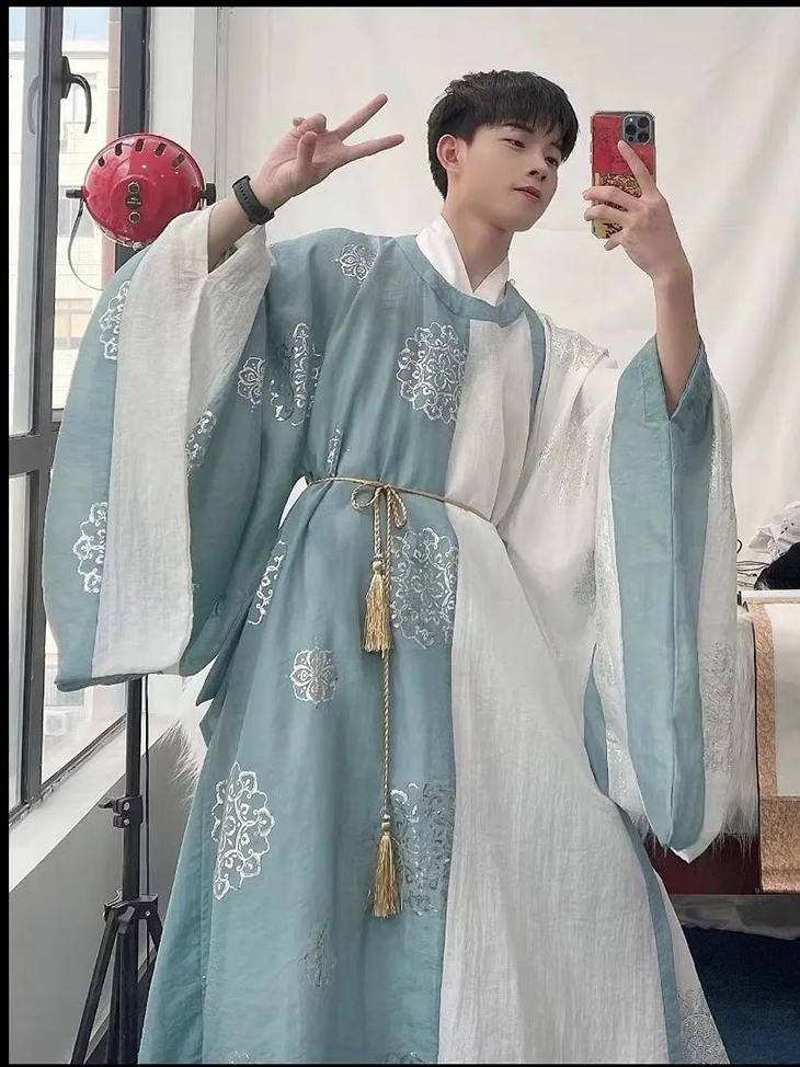 汉服男装‖朗朗如日月之入怀，秋天汉服男装可以这么穿(图5)